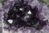 Amethyst Geode With Polished Face - Uruguay #151288-1